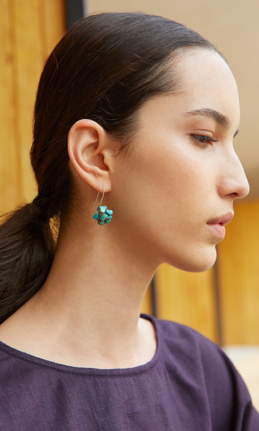 Jewellery Design Plümo | Turquoise Cluster Earrings