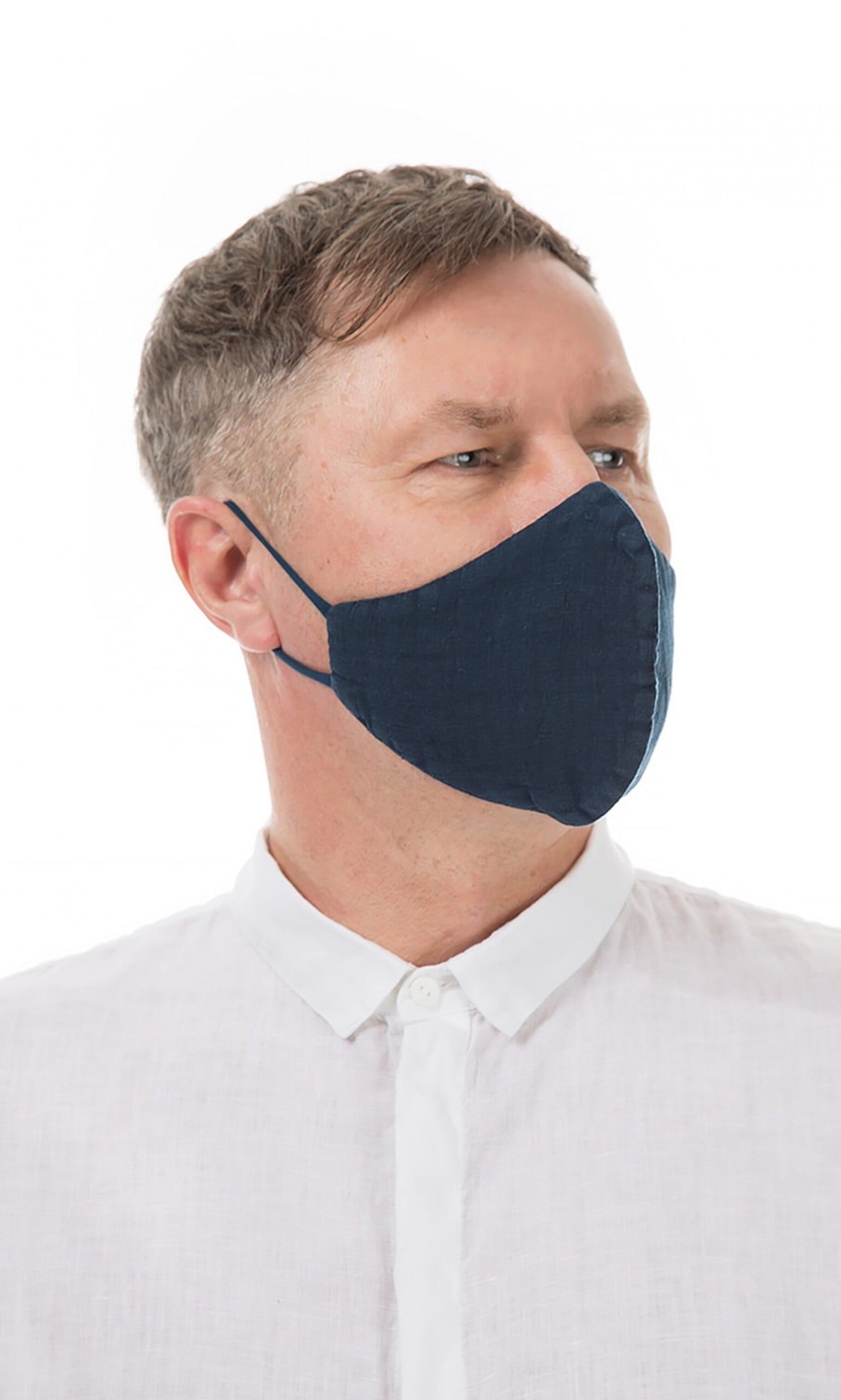 Fashion Plümo | Organic Linen Mask Men Denim