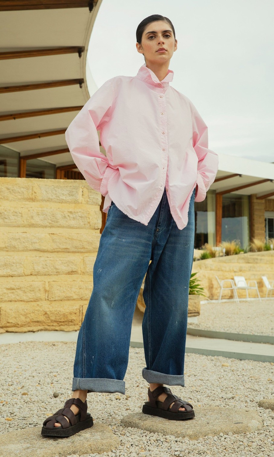 Fashion Hannoh Wessel | Oversized Pink Shirt