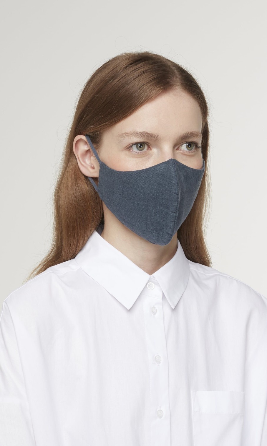 Fashion Plümo | Organic Linen Mask - Charcoal