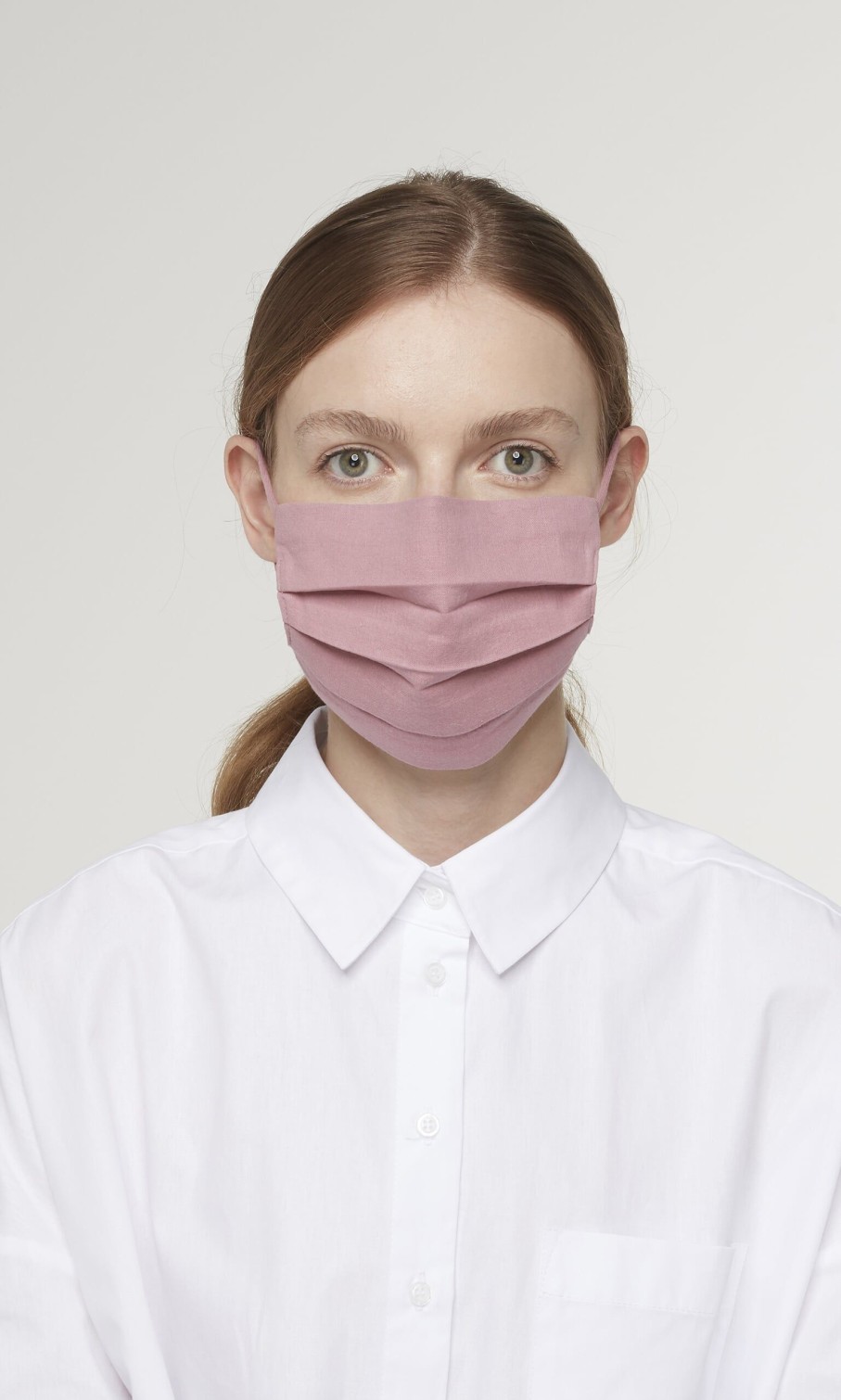 Fashion Plümo | Pleated Face Mask & Pouch - Rose