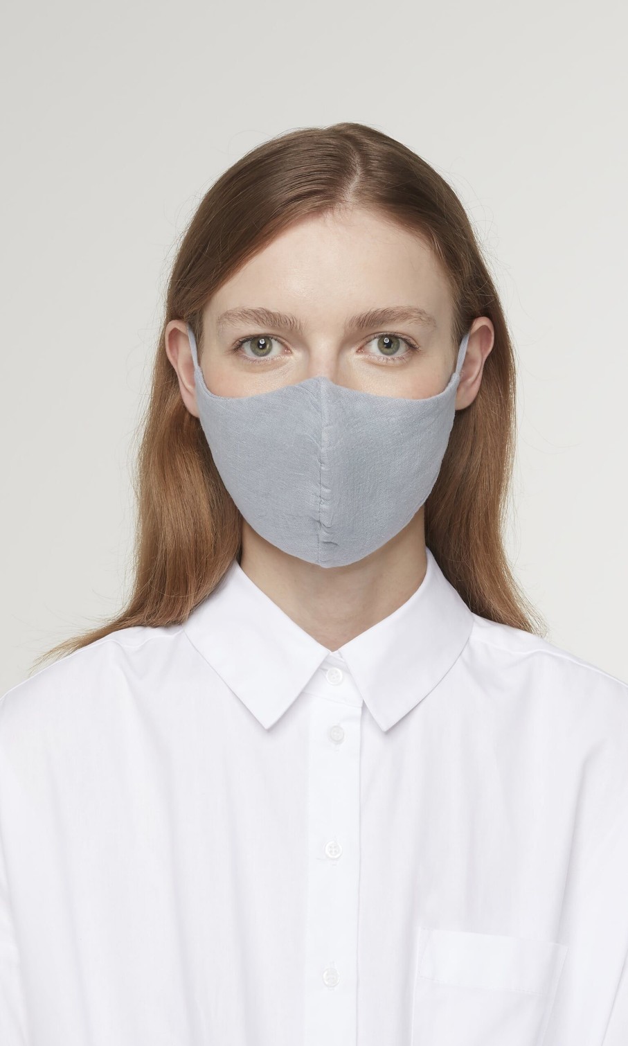 Fashion Plümo | Organic Linen Mask - Grey Skies