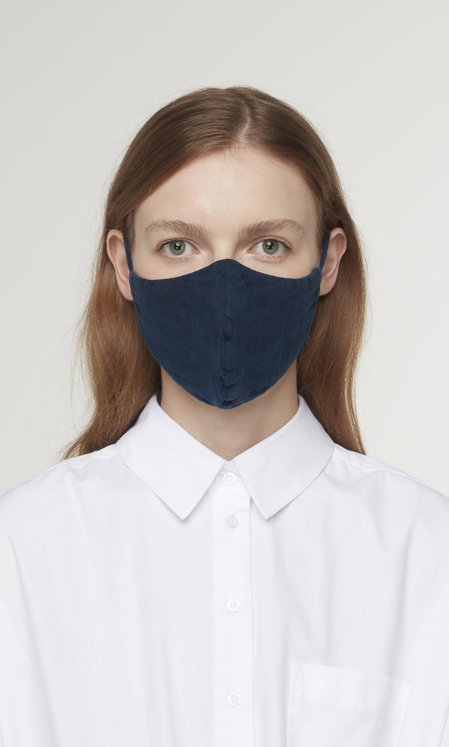 Fashion Plümo | Organic Linen Mask - Indigo