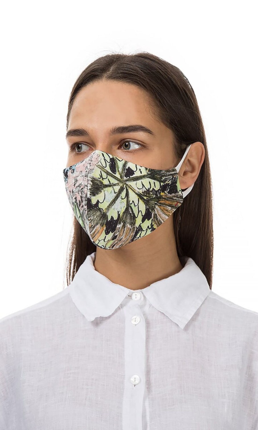 Fashion Plümo | Organic Linen Mask - Botanical