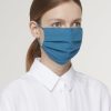 Fashion Plümo | Pleated Face Mask & Pouch - Finnish Blue