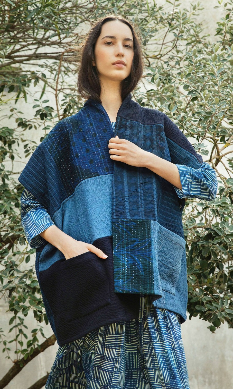 Fashion Plümo | Indigo Patch Kimono