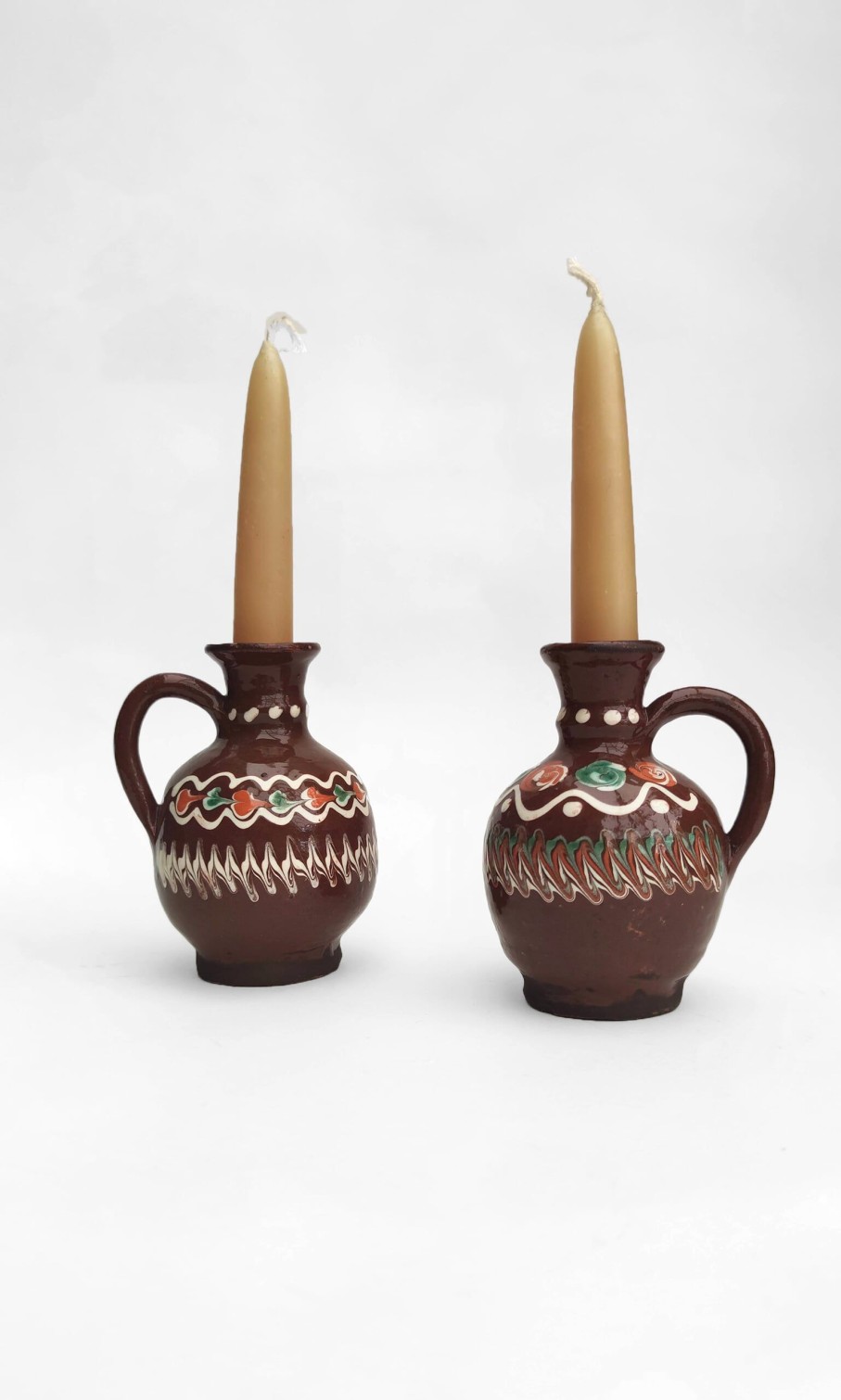 Kitchen & Garden Plümo | Ceramic Candlestick Holder - Chocolate