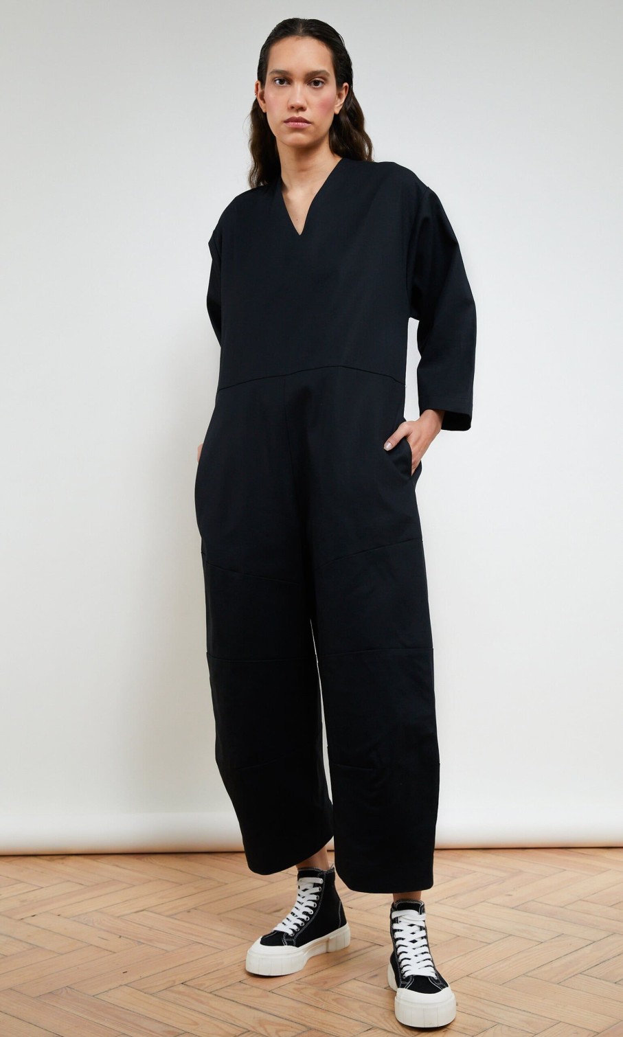 Fashion Plümo Studio | Blackish Overalls - Long Sleeve