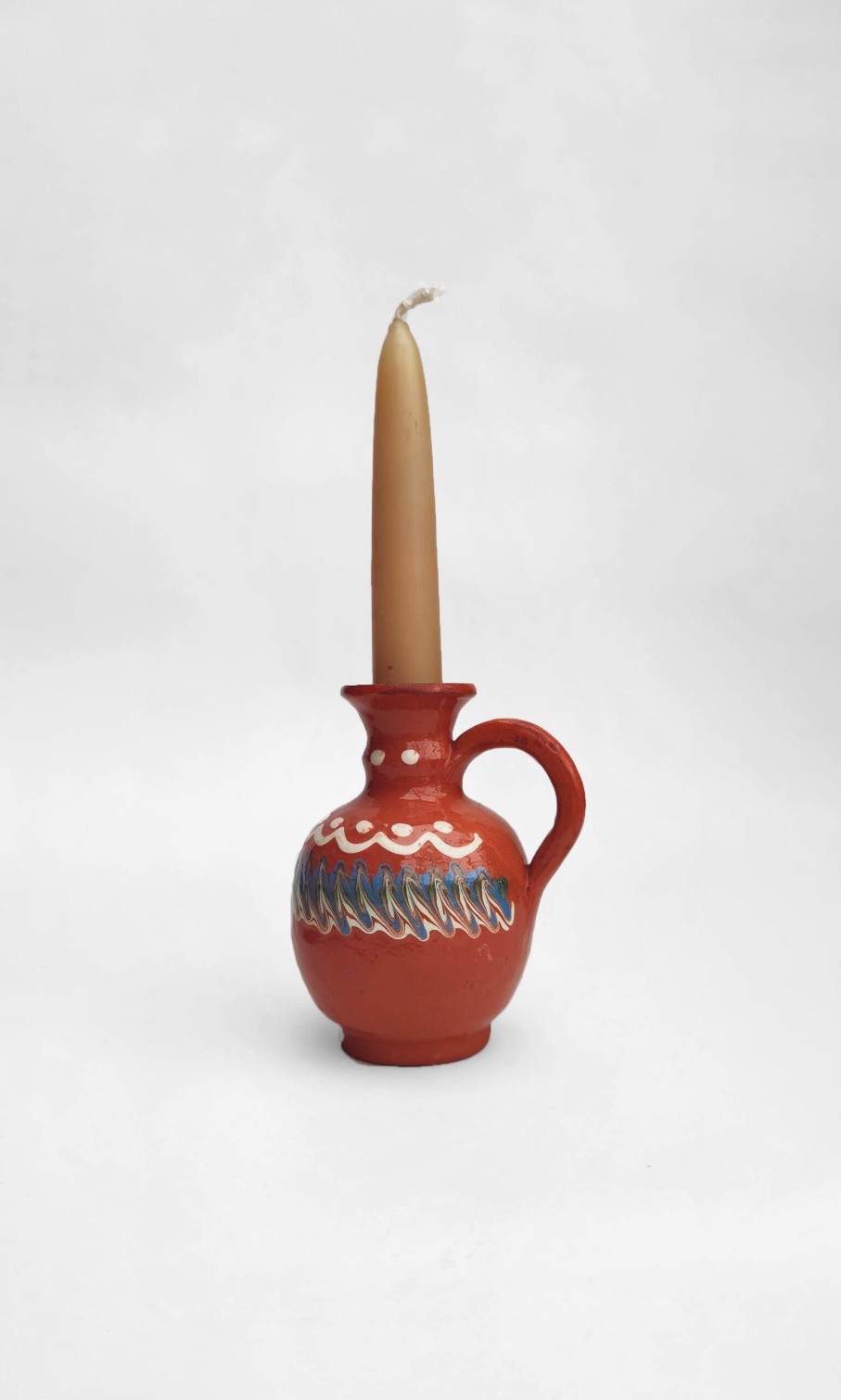 Kitchen & Garden Plümo | Ceramic Candlestick Holder - Terracotta