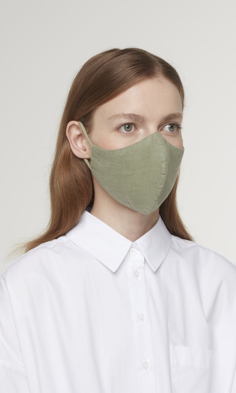 Fashion Plümo | Organic Linen Mask - Leaf