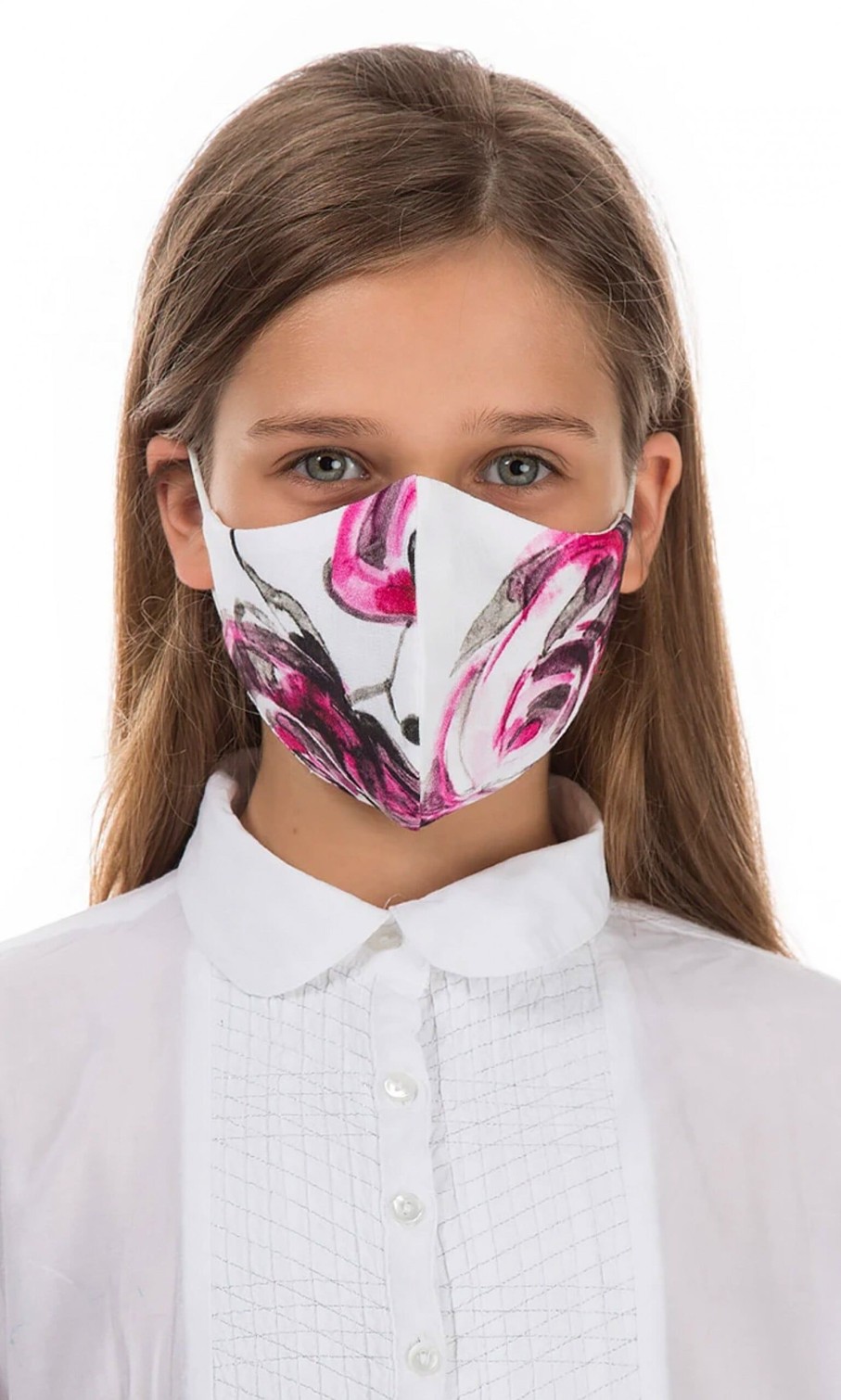 Fashion Plümo | Organic Linen Kids Mask Rose