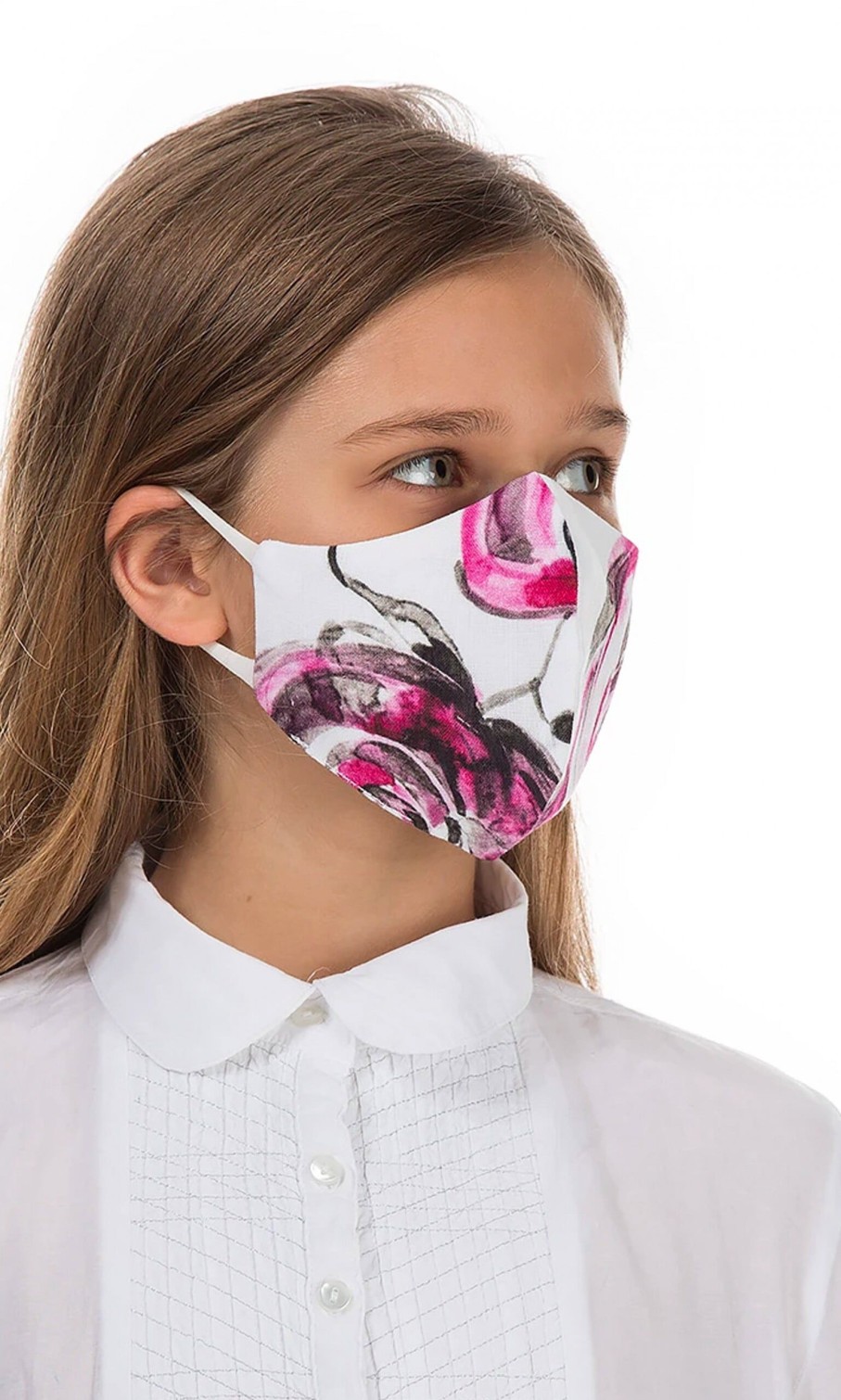 Fashion Plümo | Organic Linen Kids Mask Rose