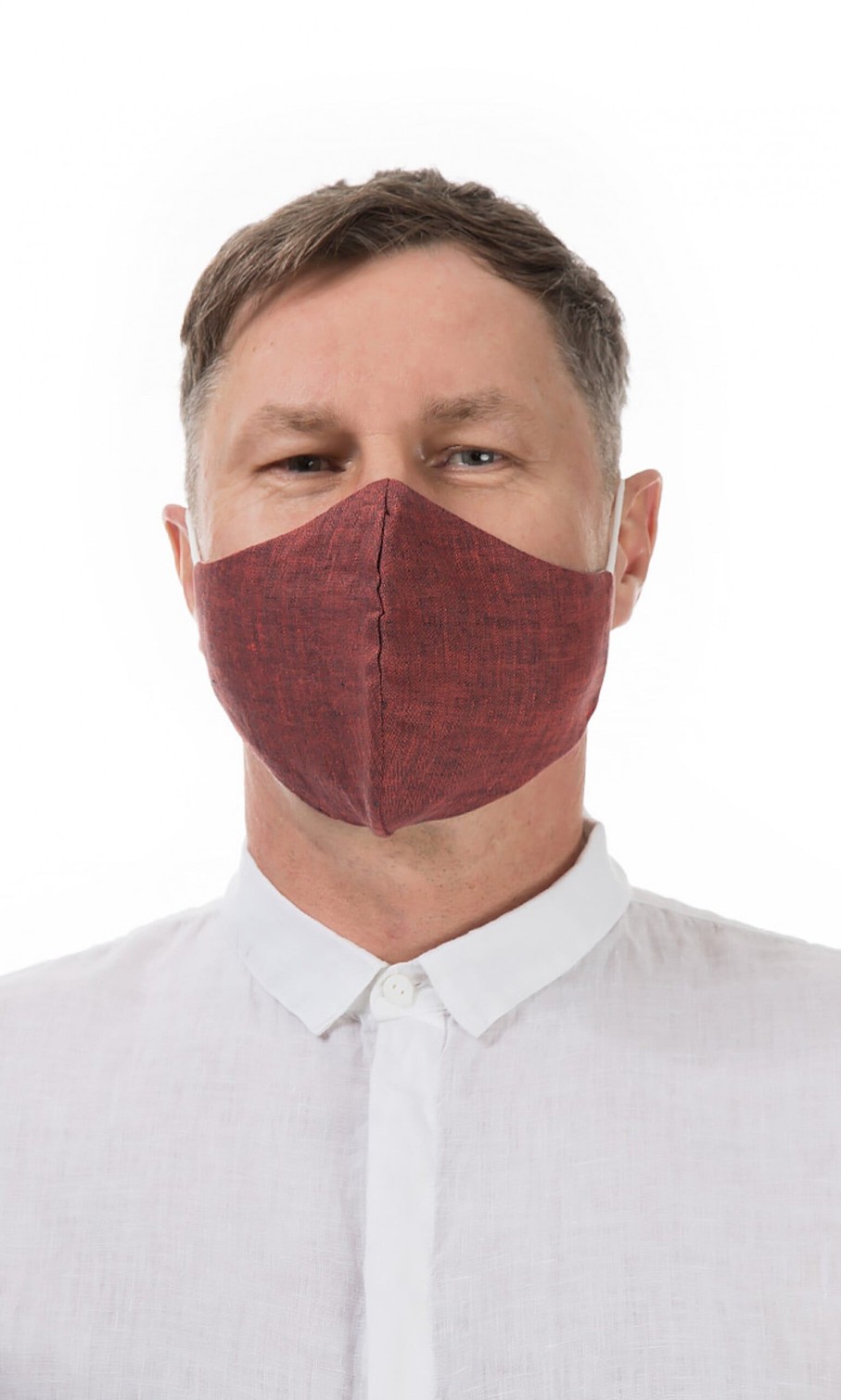 Fashion Plümo | Organic Linen Mask Men - Rust