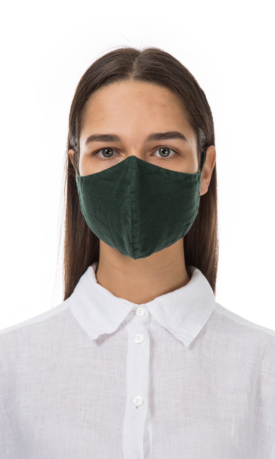 Fashion Plümo | Organic Linen Mask Spruce