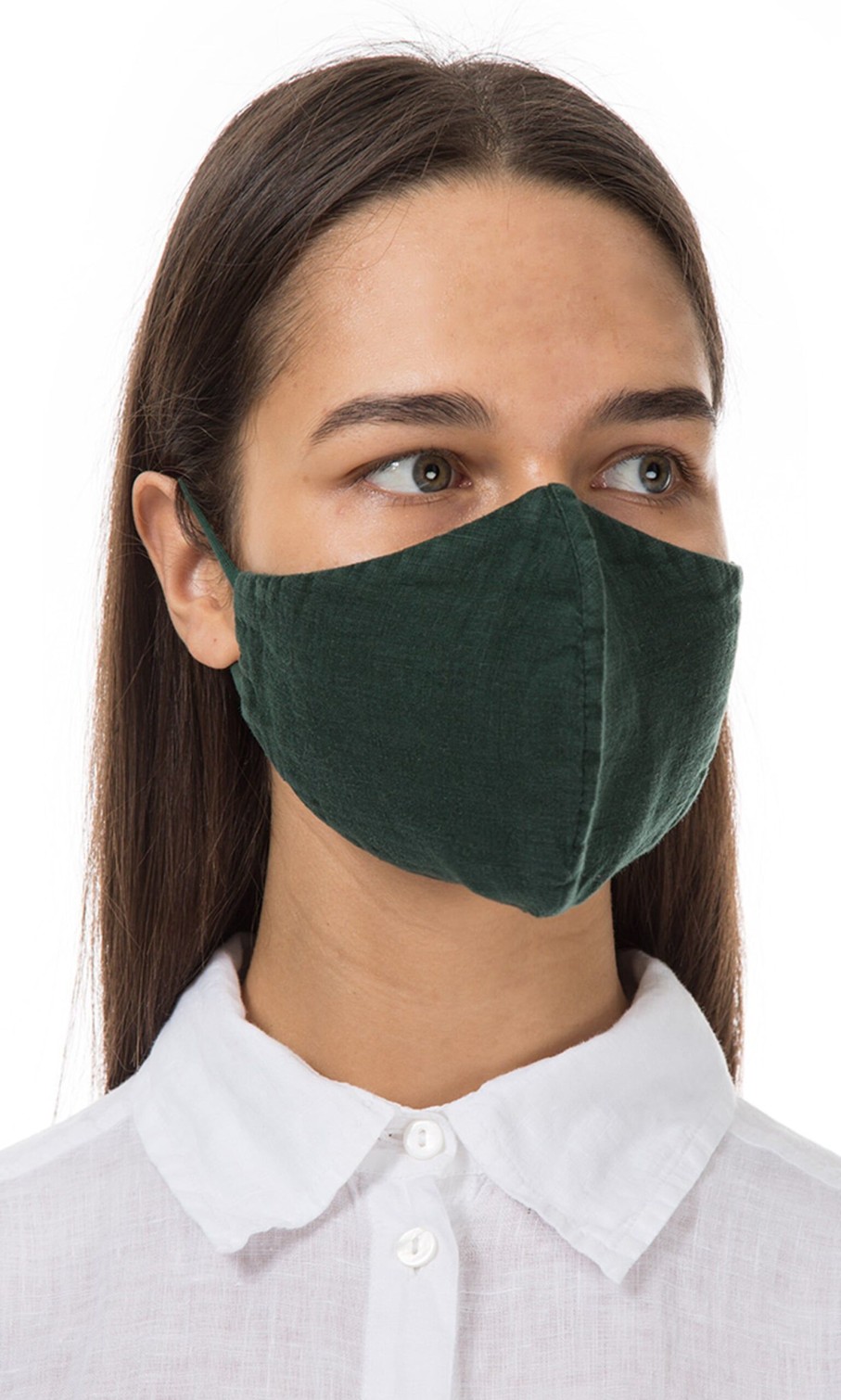 Fashion Plümo | Organic Linen Mask Spruce