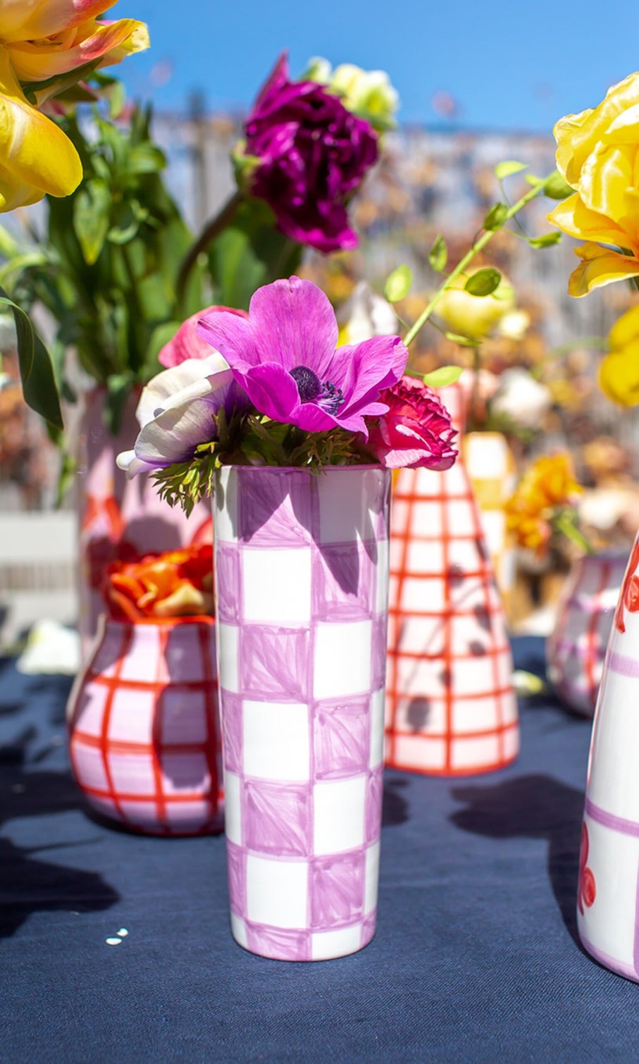 Kitchen & Garden Plümo | Checker Vase - Lilac