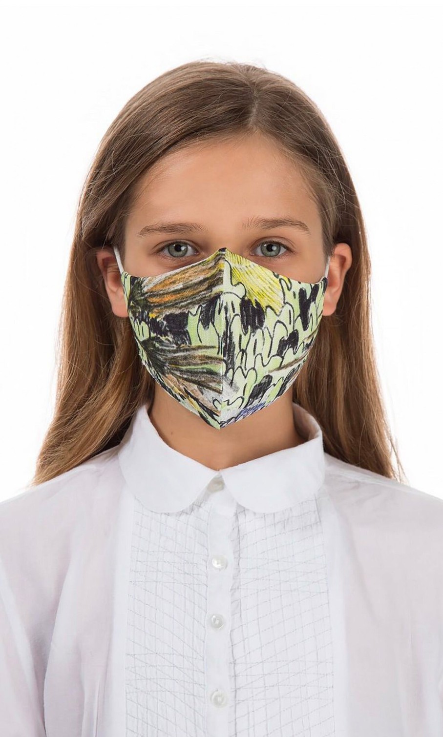 Fashion Plümo | Organic Linen Kids Mask Jungle