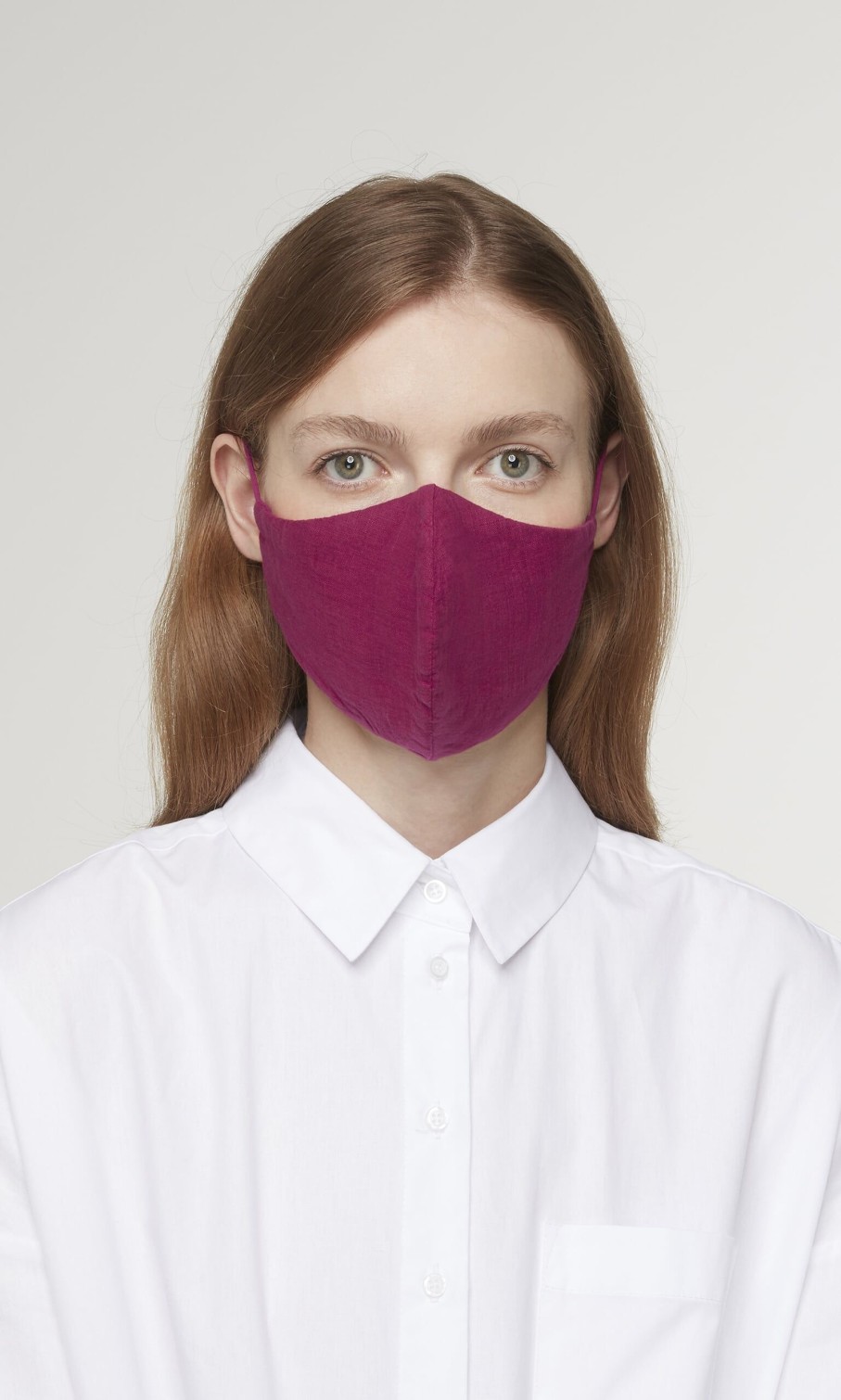 Fashion Plümo | Organic Linen Mask - Hibiscus