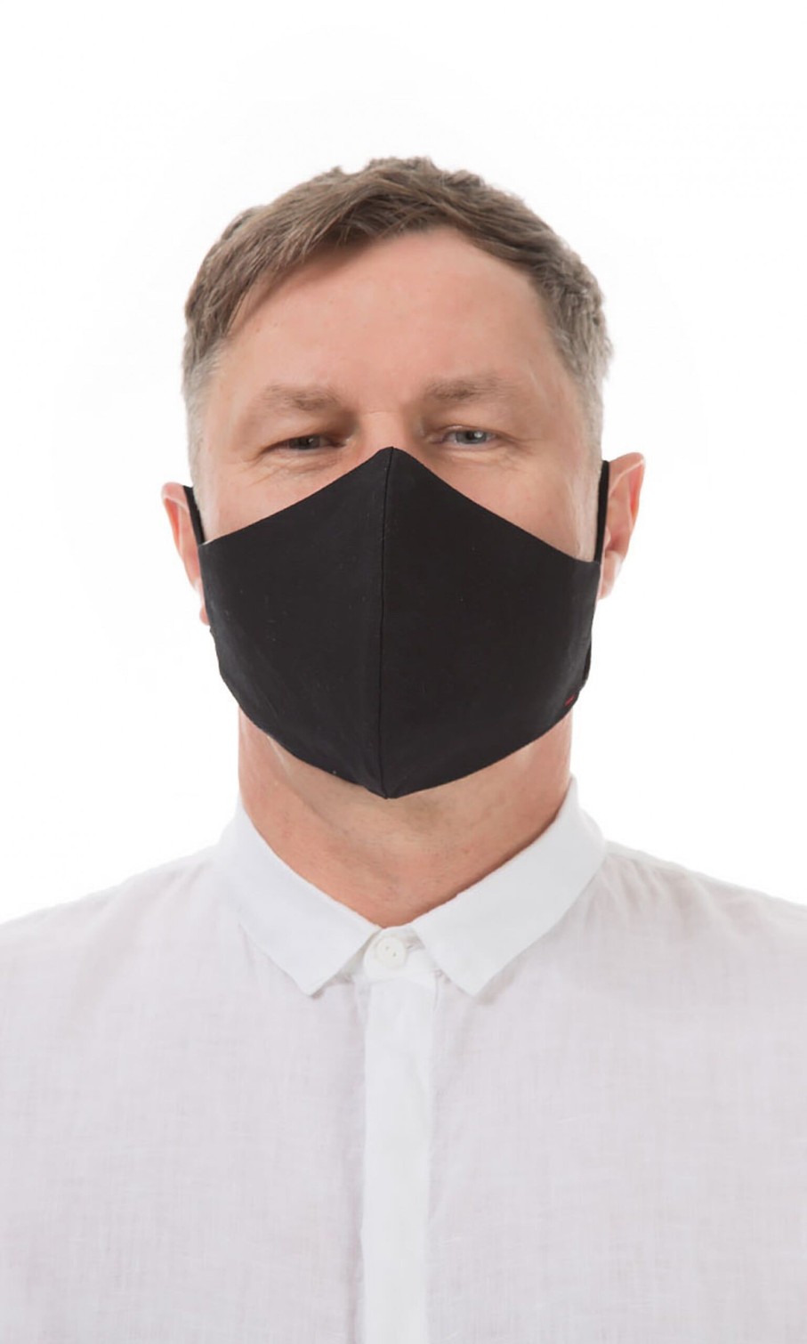 Fashion Plümo | Xl Size Organic Linen Mask - Black