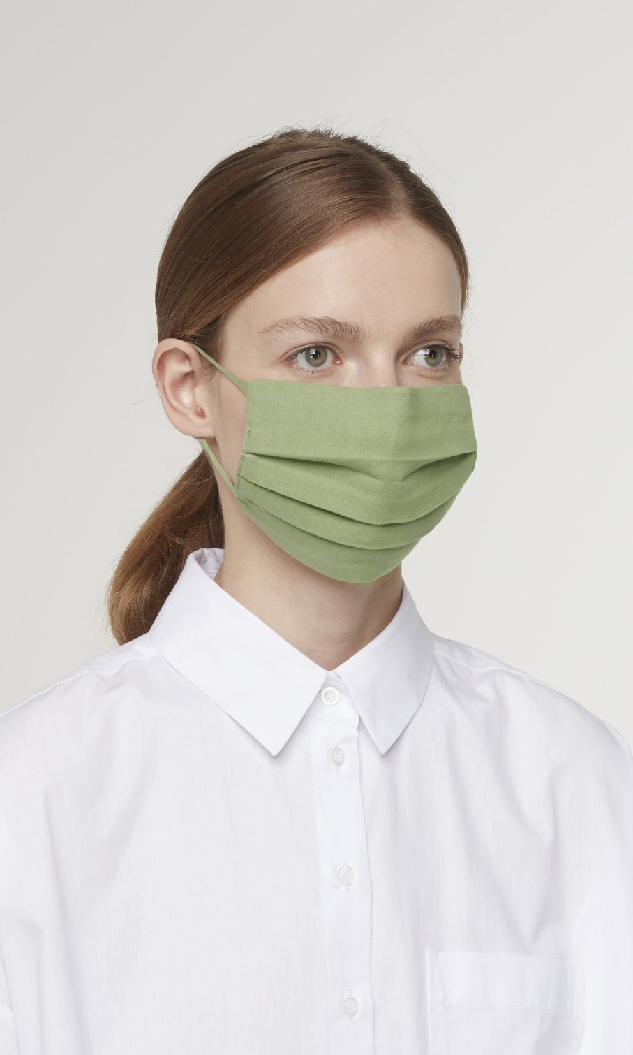 Fashion Plümo | Pleated Face Mask & Pouch - Leaf